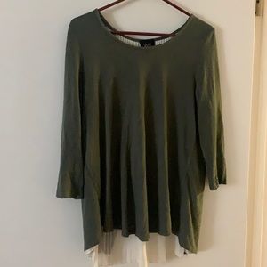 Army green fancy women’s top